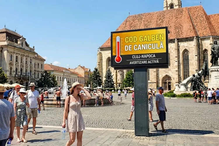 Clujul și Transilvania intră sub COD GALBEN de căldură: Temperaturile urcă până la 36 de grade, iar meteorologii avertizează asupra caniculei
