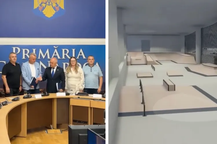 VIDEO. S-a semnat contractul! Cluj-Napoca va avea un skatepark acoperit de 1.000 mp, cu zone pentru începători și profesioniști