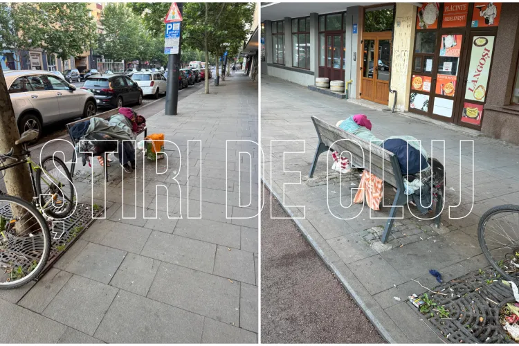 Clujenii s-au săturat de indiferența autorităților. Piața Gării s-a transformat în sediul central al oamenilor străzii: „Poliția Locală nu ia nicio măsură”