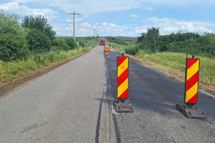 Drum important între Cluj și Alba, în șantier! Consiliul Județean Cluj modernizează sectorul DJ 107F Luncani pentru o circulație mai sigură