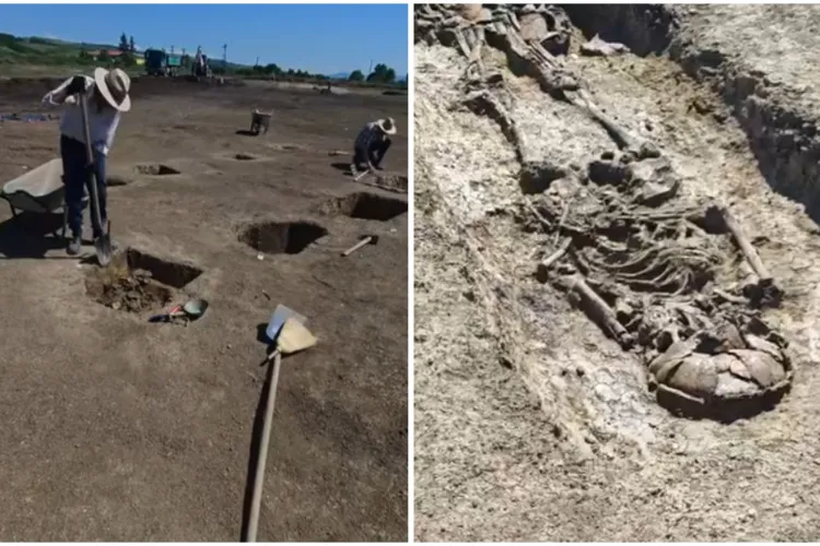 VIDEO. Descoperire spectaculoasă la Iclod, în Cluj. Arheologii au găsit morminte vechi de peste 6.000 de ani și o așezare fortificată misterioasă