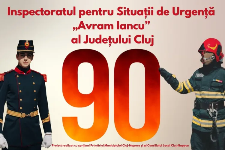 90 de ani de curaj și mii de vieți salvate! Pompierii militari din Cluj îi invită pe clujeni la o aniversare spectaculoasă în Parcul Central