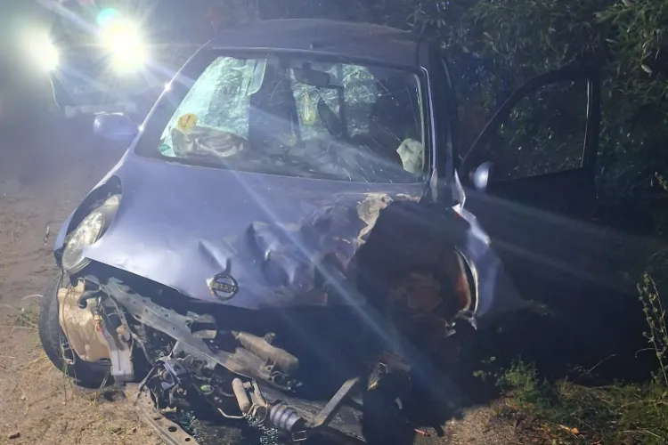 Accident în Cluj: Doi adolescenți de 18 ani au fost răniți. Unul a fost transportat de urgență la spital. Mașină în care se aflau s-a făcut praf