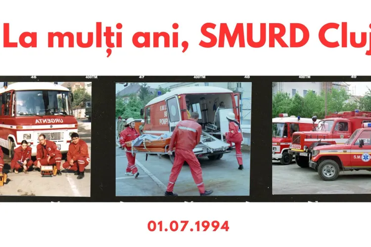 De 32 de ani, la datorie pentru clujeni! SMURD Cluj, sărbătorit de ISU Cluj: „La mulți ani, dragi colegi!”