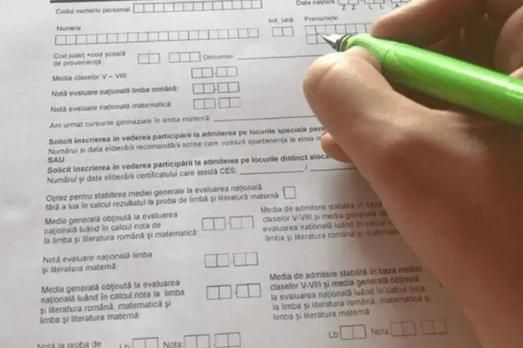 Începe etapa de înscriere la liceu! Cum completezi corect fișa pentru admiterea la liceu: Greșelile care te pot costa locul dorit