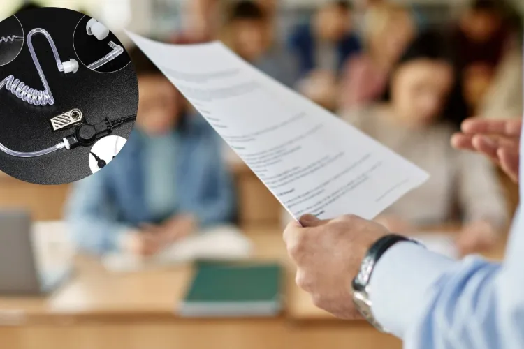 Rețea de fraudare a Bacalaureatului, destructurată! Zeci de candidați ar fi primit răspunsurile în timpul examenului prin căști ascunse, contra cost