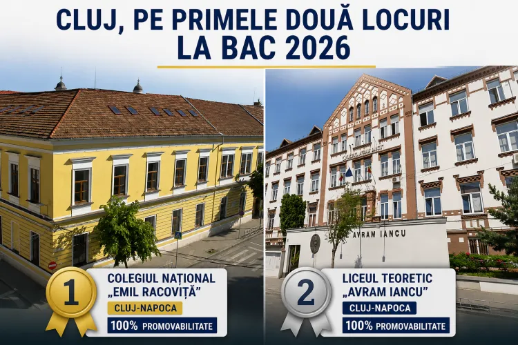 Două licee din Cluj ocupă primele două locuri din țară la BAC, după contestații. Recalcularea mediilor mută Colegiul „Gheorghe Lazăr” pe locul al treilea