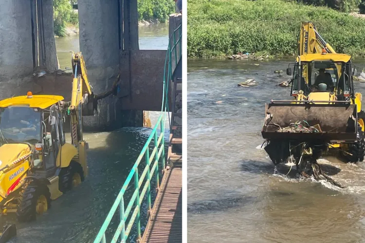 VIDEO. Intervenție de urgență la barajul Mănăștur din Cluj-Napoca: Ce au găsit angajații Apelor Române când au ajuns la fața locului 