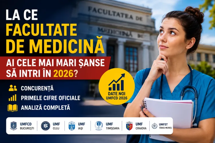 La ce Facultate de Medicină ai cele mai mari șanse să intri în 2026? Primele cifre oficiale schimbă calculele privind concurența