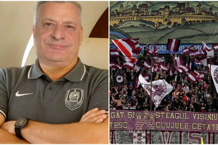 Peluza Vișinie îl desființează pe Ioan Varga: „Tati trăiește într-un continuu delir. Nu are decât să vândă echipa! !”. Ce le transmit ultrașii jucătorilor