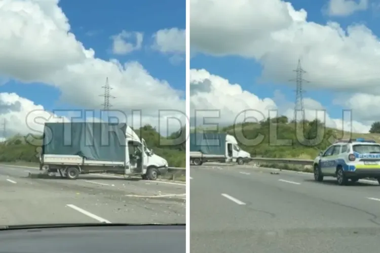 VIDEO. Cum a avut loc accidentul din Cluj de pe autostrada A3! Un șofer de 44 de ani ar fi fost distras chiar înainte de impact