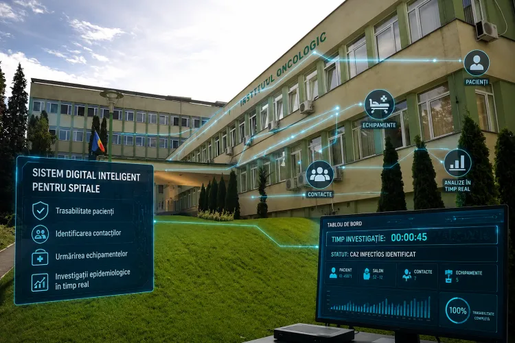 O companie IT din Cluj aduce în spitale o soluție digitală inteligentă: la Institutul Oncologic un pacient infecțios e identificat în mai puțin de un minut