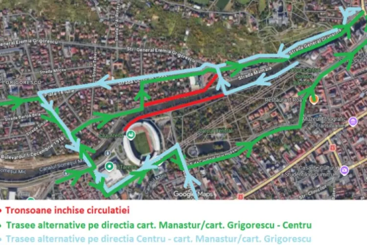 Trafic închis în zona Podului Garibaldi din Cluj. Șoferii trebuie să se pregătească pentru restricții importante și rute ocolitoare în acest weekend