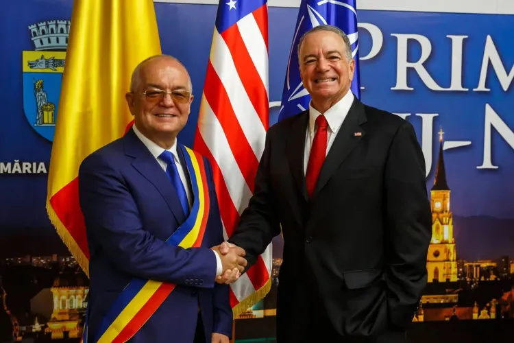 Reprezentantul lui Donald Trump, ambasadorul Darryl Nirenberg, în prima vizită oficială la Cluj. Emil Boc: „Am discutat despre investiții”