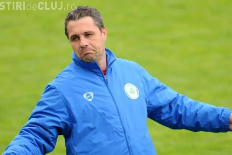 Antrenorul echipei Gloria Bistrita, Marius Sumudica, enervat de un jurnalist clujean dupa meciul cu CFR Cluj - VIDEO