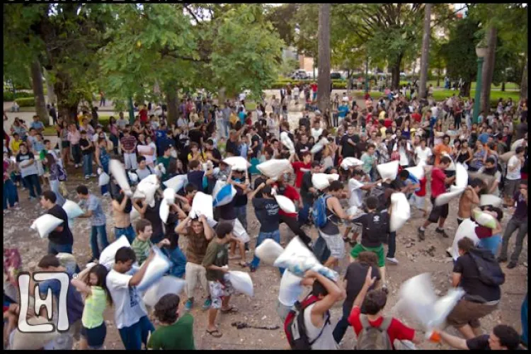 3 Aprilie - Ziua Internationala a batailor cu perne - VIDEO