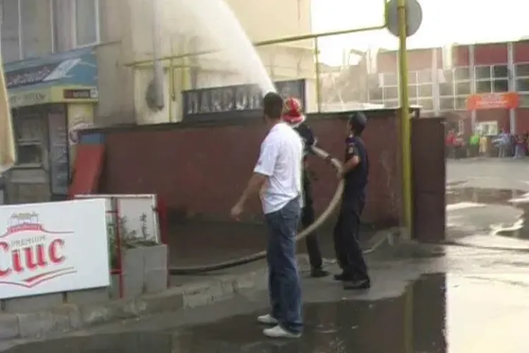 Incendiu in Baia Mare, la centrul comercial Center! VIDEO SPECTACULOS