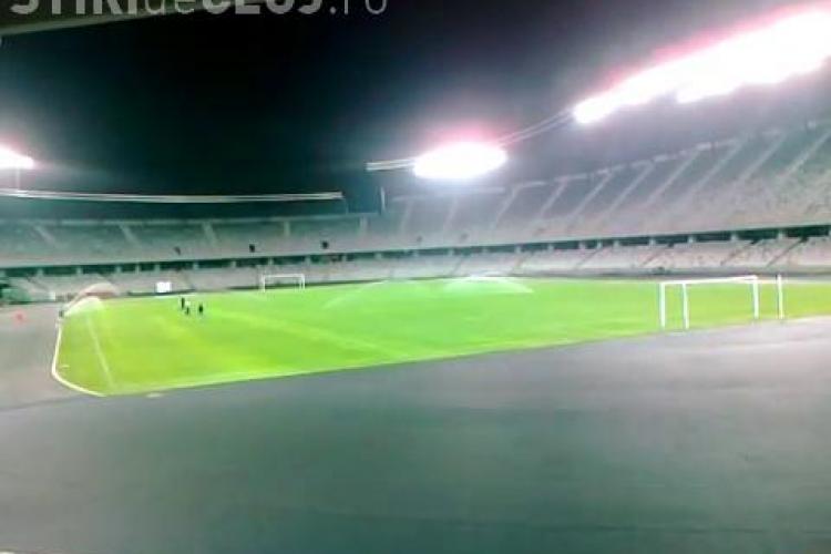 Gazonul de pe Cluj Arena, irigat si noaptea! Stadionul arata senzational VEZI VIDEO 