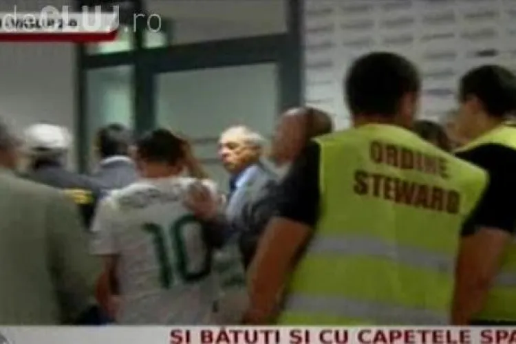 Bataie intre jucatorii de la CFR Cluj si FC Vaslui in fata vestiarelor? VIDEO
