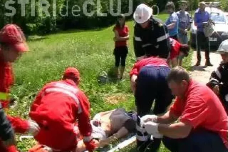 Accident la Nadaselu in care a fost implicata o motocicleta si un autoturism