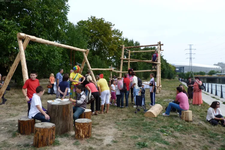 Parcul eco-rustic La Butuci, redeschis pe malul Somesului, langa podul Garibaldi FOTO