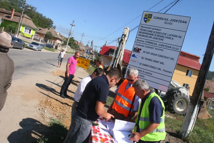 Drumuri judetene reabilitate intre Gherla - Camaras si Viisoara - Mociu FOTO