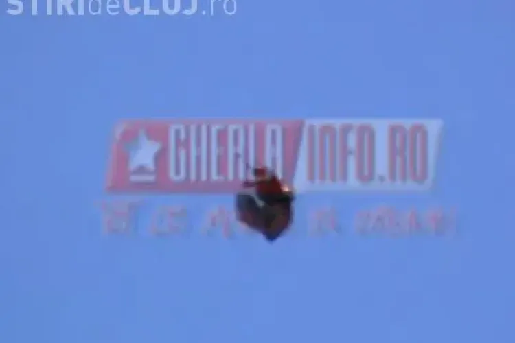 OZN la Gherla sau un obiect aruncat dintr-un avion? VIDEO