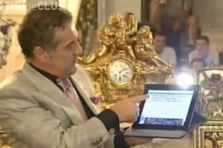 Gigi Becali si-a luat iPad! Vezi cum foloseste "unealta diavolului" VIDEO