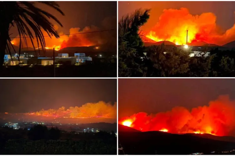 Incendiu uriaș pe una dintre cele mai iubite insule de vacanță ale românilor! Flăcările au scăpat de sub control, iar autoritățile au ordonat evacuări