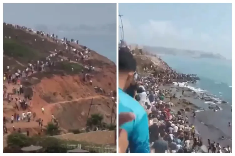 VIDEO. Imagini incredibile din exclava spaniolă Ceuta: Mii de migranți au invadat orașul. Spania trimite armata. Italia vrea suspendarea din Schengen 