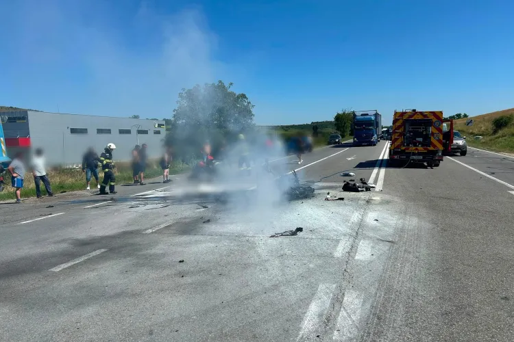 Cum s-a produs tragedia de la Cluj! Șoferul de camion ar fi virat la stânga fără să acorde prioritate motociclistului