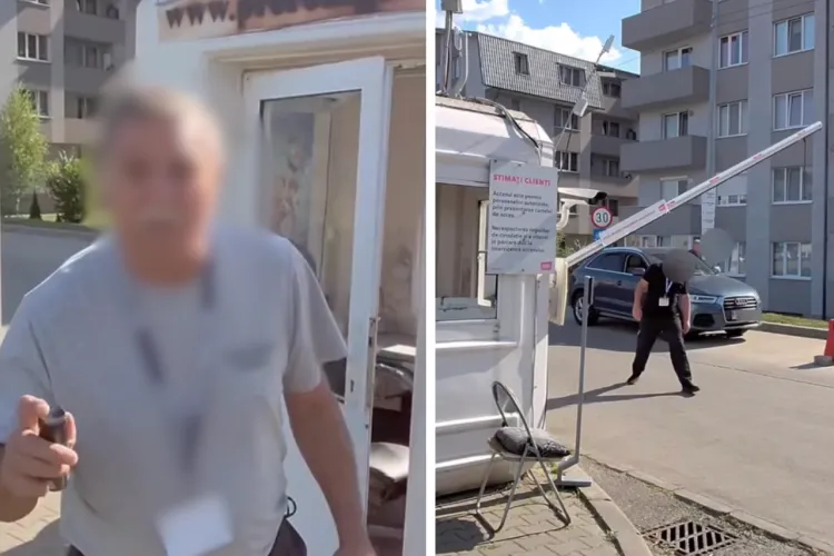 VIDEO. Doi influenceri cunoscuți din Cluj, amenințați cu spray-ul lacrimogen de un agent de pază: „Nu dau eu cu pumnul, dar am dreptul cu spray-ul”