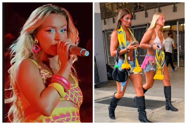 Senzuala Zara Larsson a avut concurență serioasă la UNTOLD, în public. Nu știai cu cine să ții: Hai, România! sau Hai, Suedia! Voi cui ați făcut „galerie”?