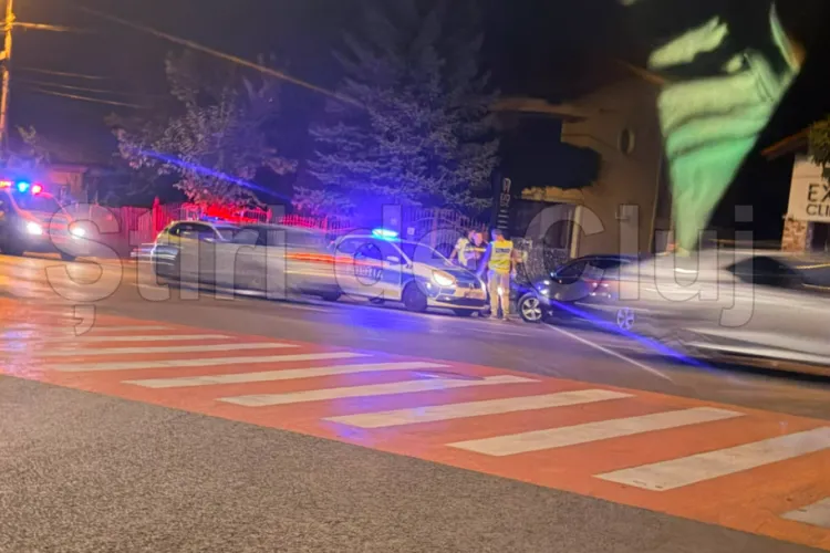 Accident acum pe strada Câmpului din Cluj-Napoca. Un biciclist și un BMW, implicați în coliziune: „L-a aruncat destul de urât”