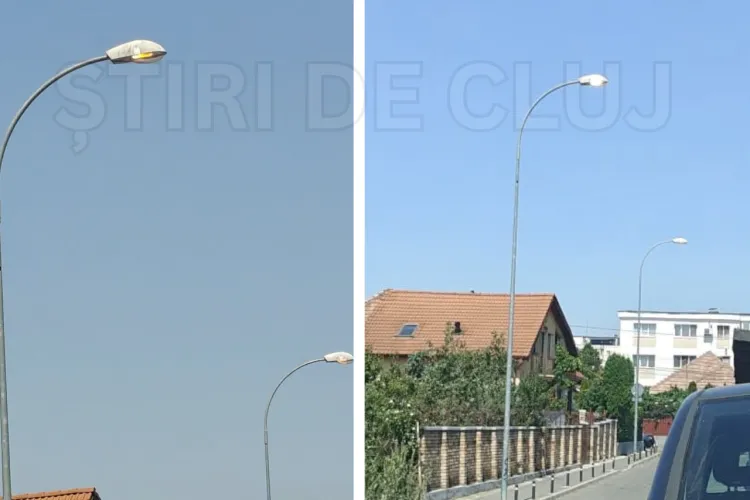 Economie à la Cluj în plină criză energetică! Lumina de pe stâlpi ardea la prânz, deși afară era soare puternic: „Este o situație greu de înțeles”