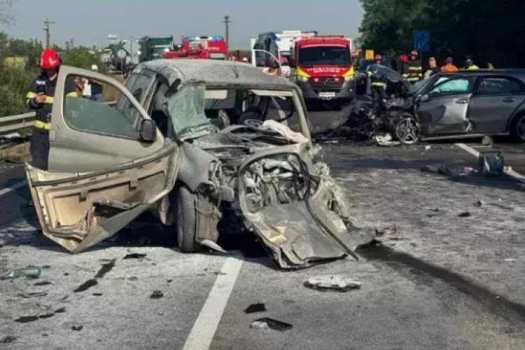 Accident cumplit! Un om a murit, iar șase persoane, printre care un copil, au ajuns la spital
