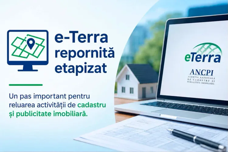 Instituția Prefectului Cluj anunță! Aplicația e-Terra a fost repornită! Se reiau treptat activitățile de cadastru și publicitate imobiliară