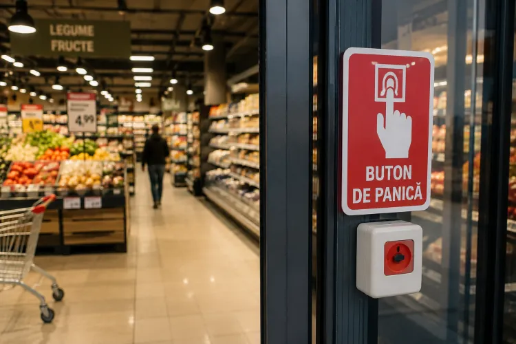 Ce a spaimă a tras o tânără într-un supermarket din Cluj: „A forțat ușa și a încercat să intre. Casiera a apăsat butonul de panică. Eu am sunat la 112”