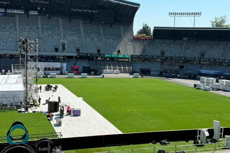 Gazonul de pe Cluj Arena arată impecabil după 4 zile de UNTOLD! Stadionul e deja pregătit de meciuri, fără nicio zi de refacere: „Rezultatele dorite”