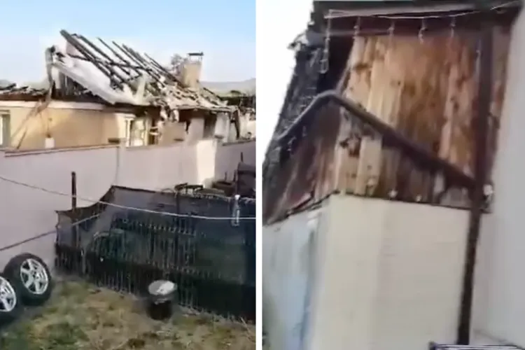 VIDEO. Praful s-a ales de casele din Florești! Ce a mai rămas după incendiul de aseară: Ziduri negre și acoperișuri prăbușite. Pompierii au salvat 3 case