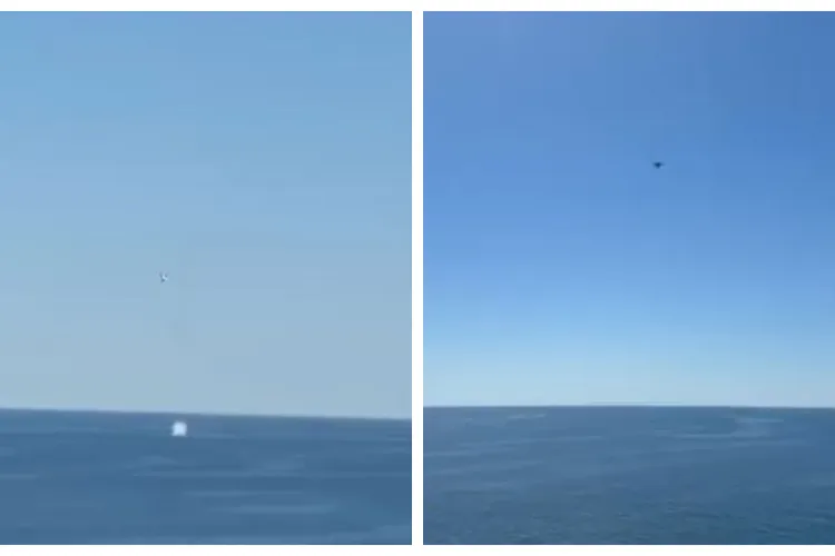VIDEO. Momentul în care un avion F-16 românesc distruge o dronă marină în Marea Neagră