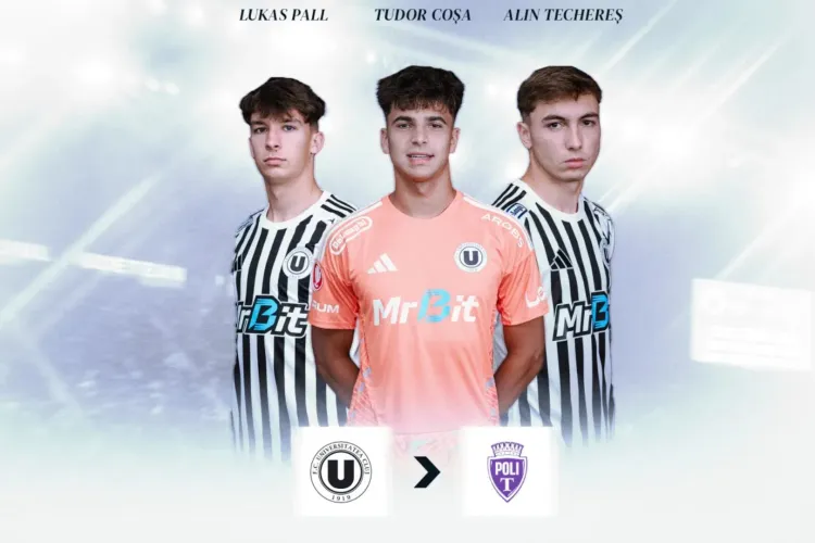 Trei tineri fotbaliști de la „U” Cluj pot juca și pentru Poli Timișoara! Cine sunt jucătorii care vor evolua la ambele echipe în sezonul 2026/27