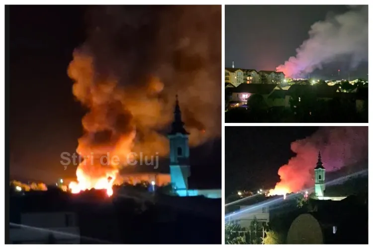 VIDEO. Flăcări uriașe în Florești! Incendiul a făcut prăpăd. Focul amenința alte trei case. Pompierii au intervenit cu forțe impresionante