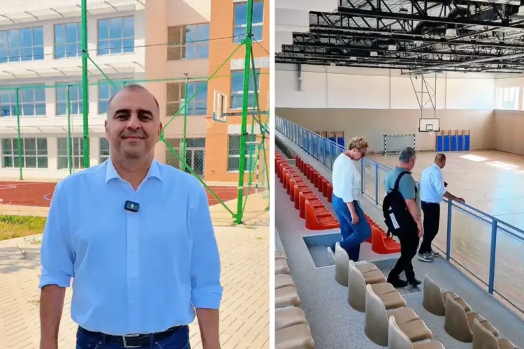 VIDEO. Liceul nou din Borhanci e gata, dar rămâne cu porțile închise! 360 de elevi îl așteaptă, însă prima zi de școală vine abia anul viitor: Ce lipsește