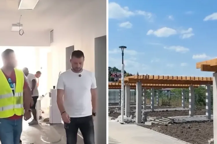 VIDEO. Vești bune pentru elevii din Florești! Zeci de muncitori lucrează la finisaje, iar noile săli de clasă ar urma să fie gata la timp pentru elevi
