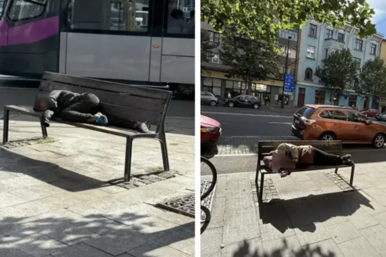 Coșmar fără sfârșit pentru clujeni. Persoanele fără adăpost au acaparat spațiul unui bloc și parcurile: „E plin. Ca anul acesta nu a fost niciodată”