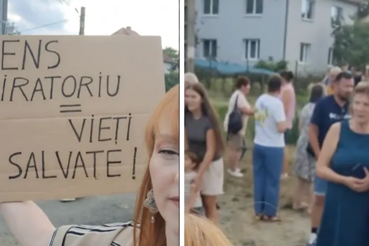 VIDEO. Protestul din Cluj care a oprit circulația pe DN1! Zeci de oameni au ieșit cu pancarte în intersecția blestemată: „Sens giratoriu = vieți salvate”