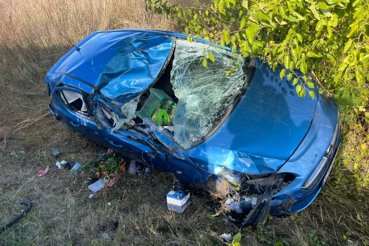Accident pe centura Vâlcele - Apahida. Un bărbat a ajuns cu mașina în șant. Traficul, îngreunat în zonă