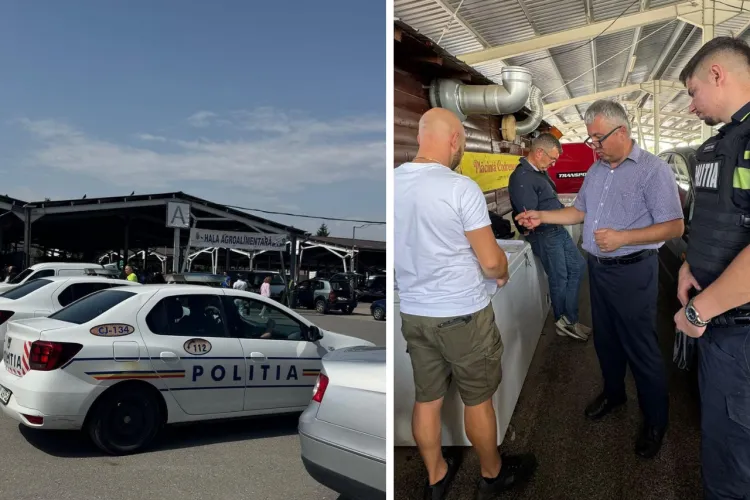 Polițiștii clujeni au mers la OSER, dar nu ca să se plimbe printre tarabe: Amenzi de aproape 50 de mii de lei și trei tarabe alimentare închise