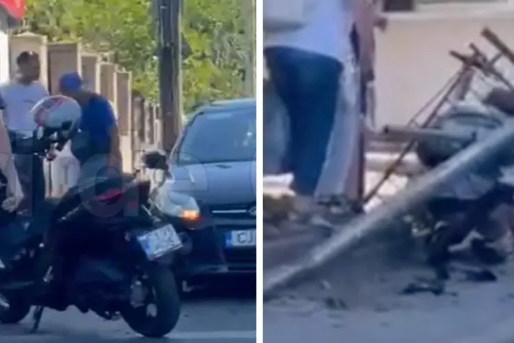 VIDEO. Final pentru șoferul urmărit ca-n filme prin Cluj-Napoca: Tânărul fără permis care a furat o mașină și a lovit o femeie a fost reținut de polițiști